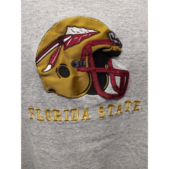 TCX Apparel FSU Embroidered Stitched Patch Football Gray XL Tshirt Florida - Picture 1 of 5